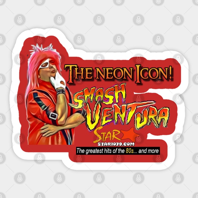 Smash Ventura - Neon Icon Sticker by Smash Ventura